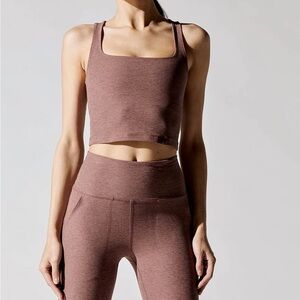 Beyond Yoga Spacedye Sienna Brown set